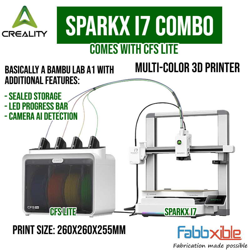 Creality SparkX i7 Combo with CFS Lite Multicolor 3D Printer