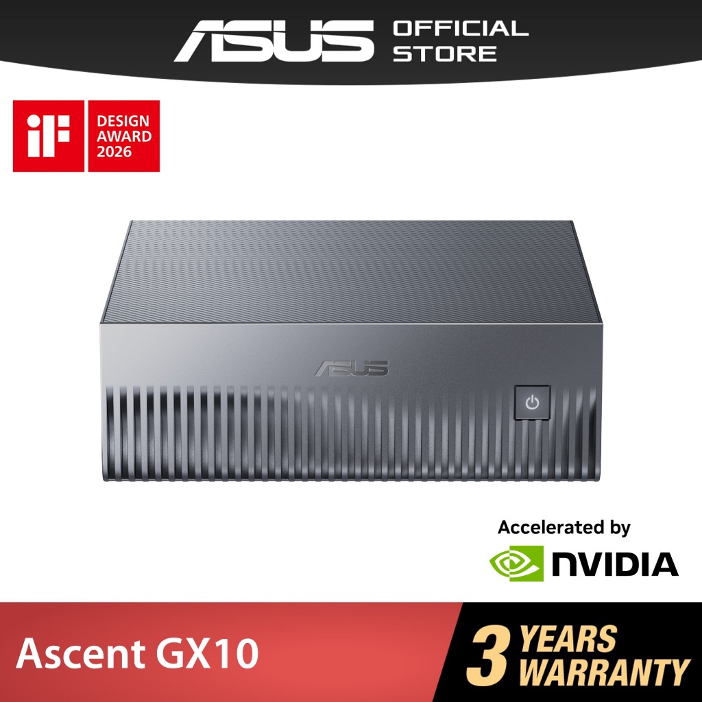 ASUS Ascent GX10 NVIDIA DGX Spark NVIDIA GB10 Grace Blackwell Desktop AI Supercomputer Supports OpenClaw NemoClaw