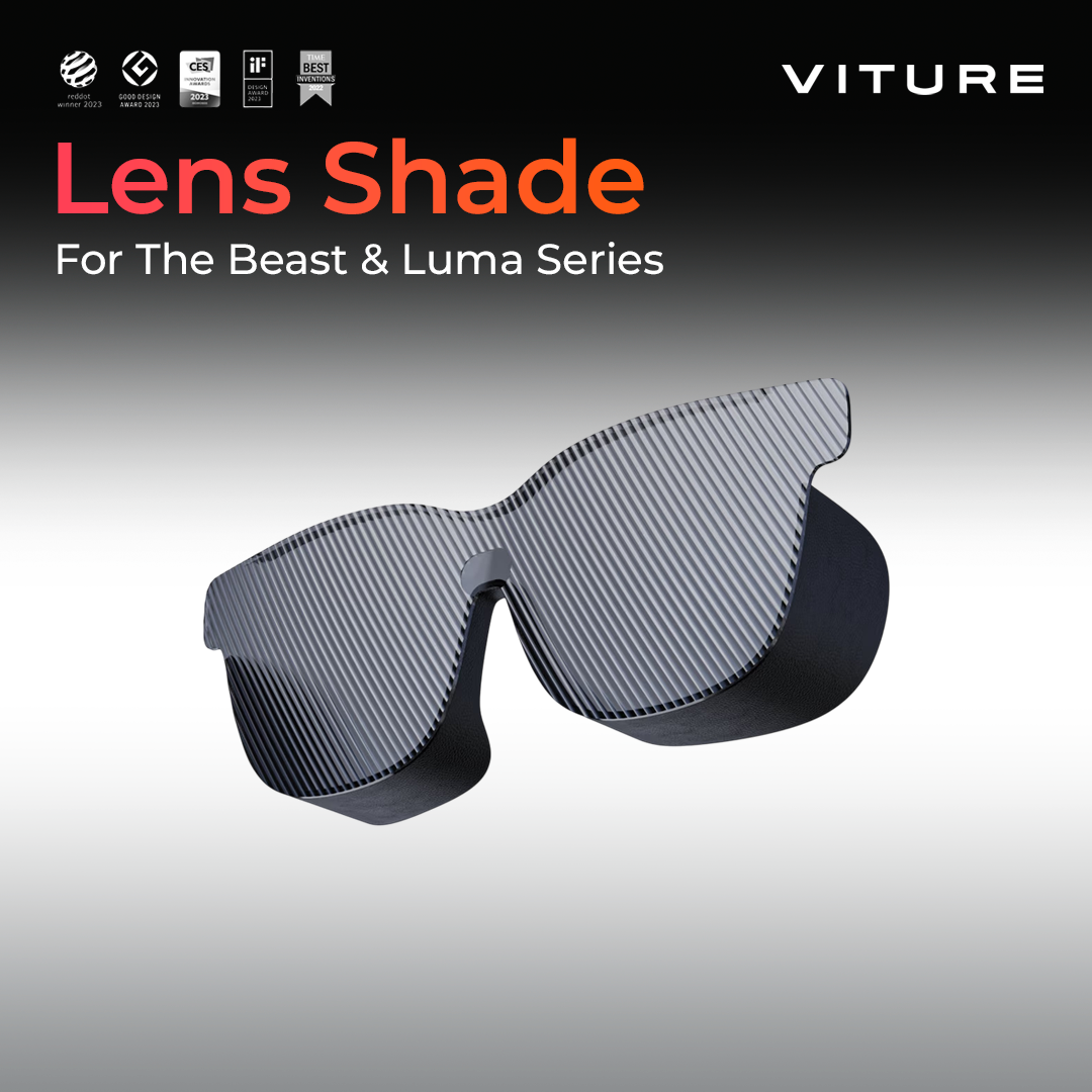 VITURE Luma/Luma Pro/Beast Lens Shade | Block Out All Ambient Light Easy to Attach - Regular Size