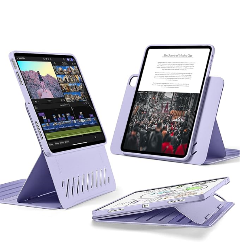 ESR Case iPad Air 11/Air 13 (Air 8/7/6/5/4)(M4-M3-M2) Shift Magnetic Case For iPad Pro11/ iPad Pro13(2025/2024/2022/2021) ESR Rebound Hybrid 360 Case iPad 12/11/10(A16)(2025)