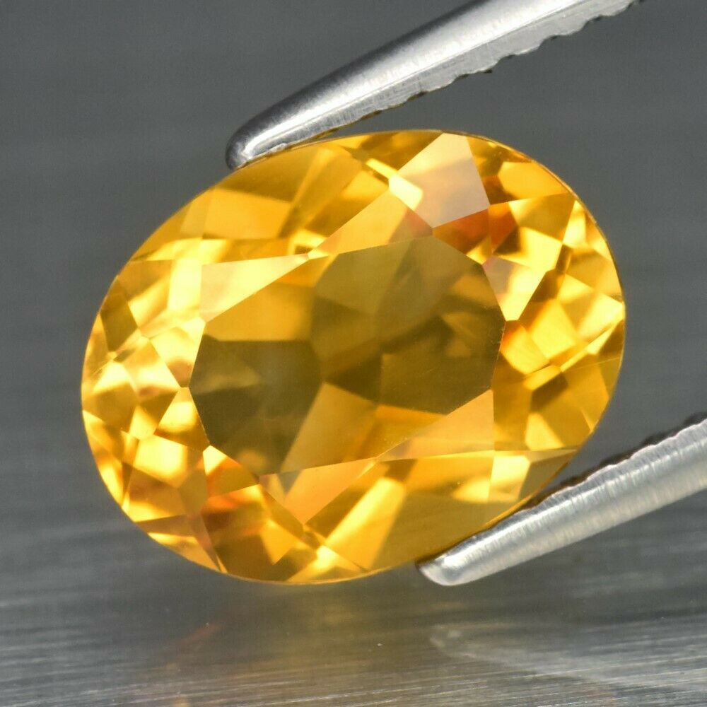 Natural Yellow Citrine Gem ( IF ) 2.28ct, Brazil