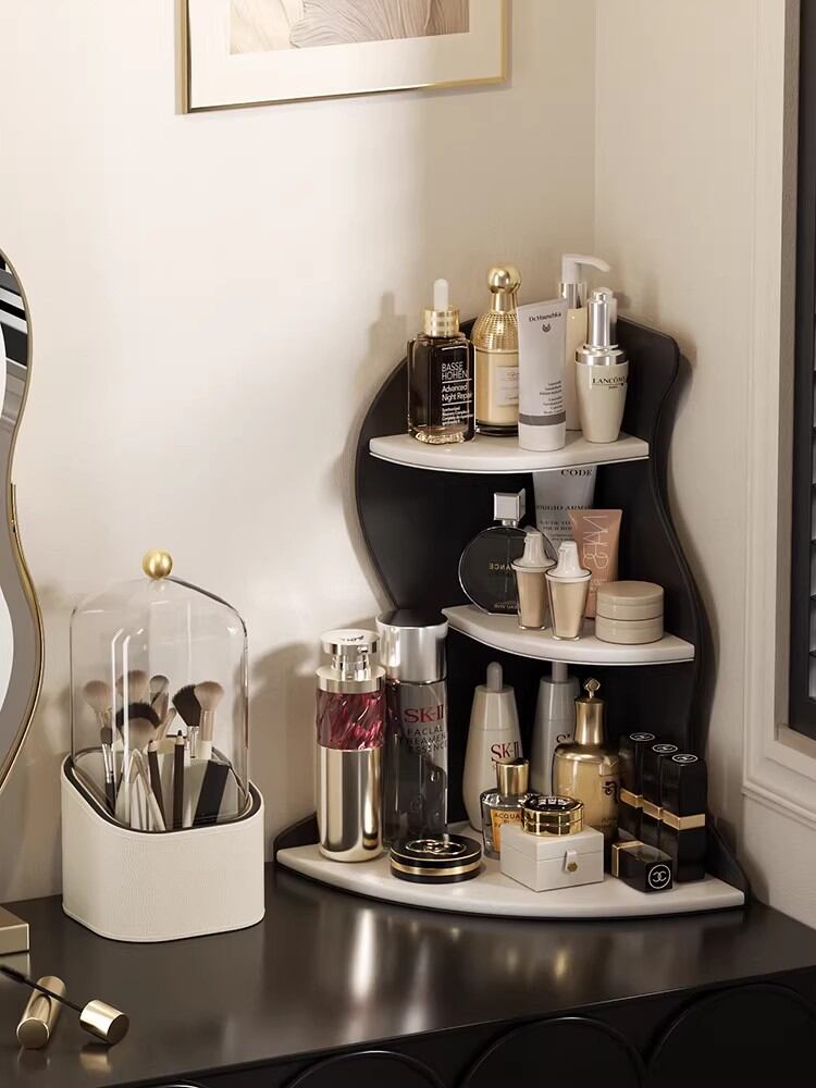 Comanche | Elegant Makeup Organizer Leather Corner Storage
