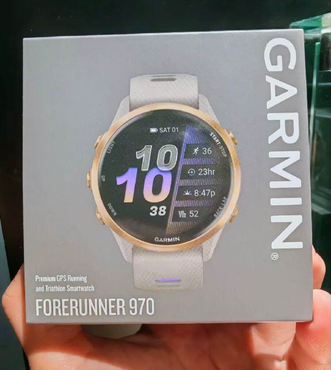 Garmin Forerunner 970 Premium GPS Running/Triathlon Smartwatch with AMOLED Display Speaker and Mic