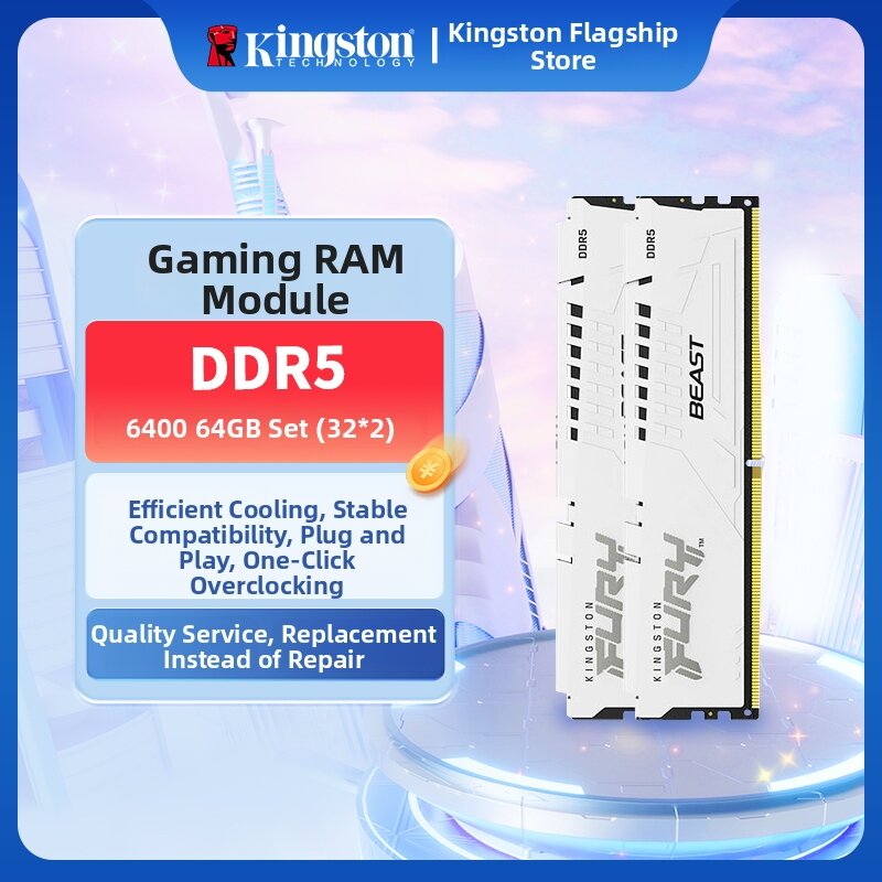 Kingston | Overclocking DDR5 Desktop Memory 6400MT/s