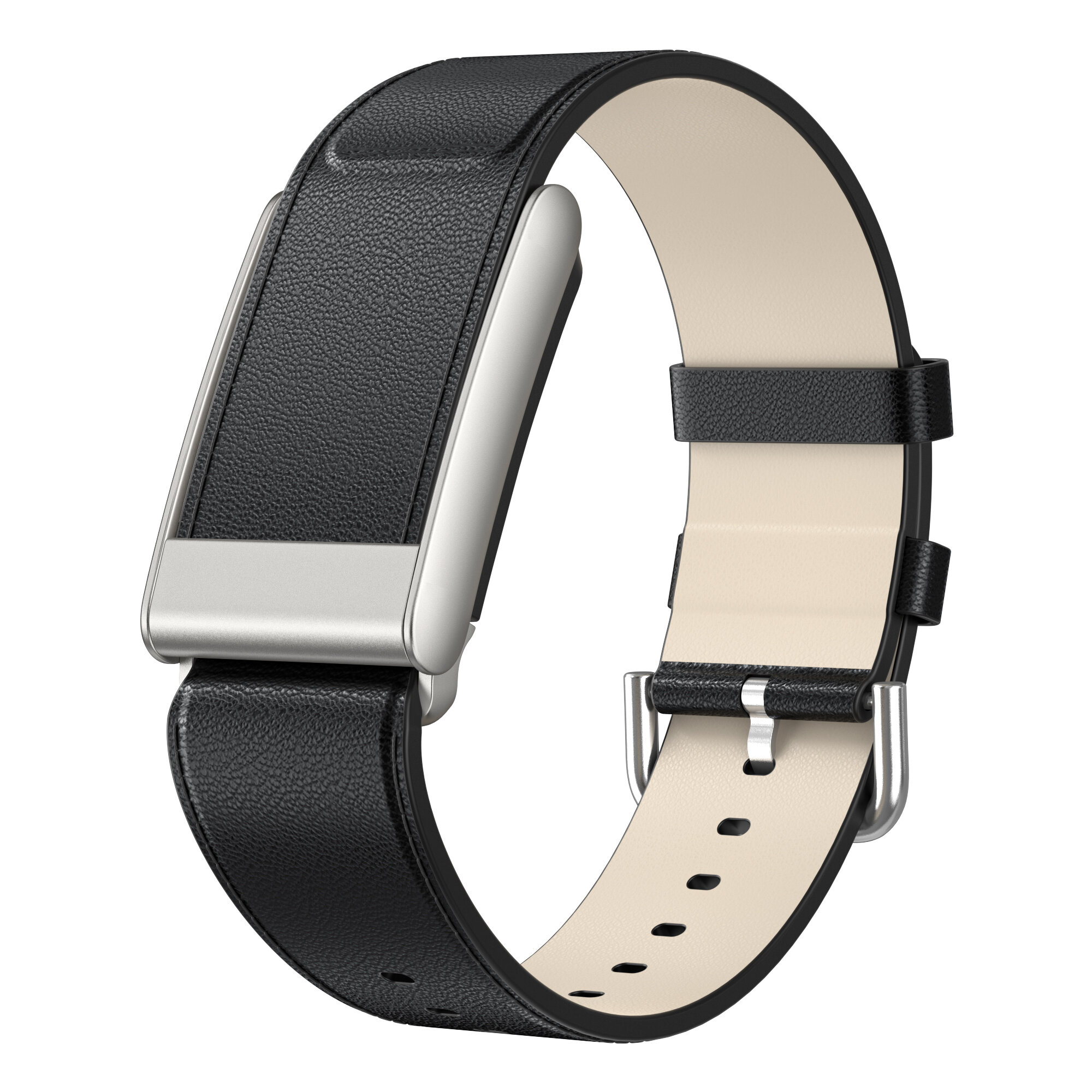 Leather Strap for Whoop 5.0 Metal Head Bracelet Sports Breathable Band Comfortable Wristband for Whoop 5.0 MG Replaceable Correa
