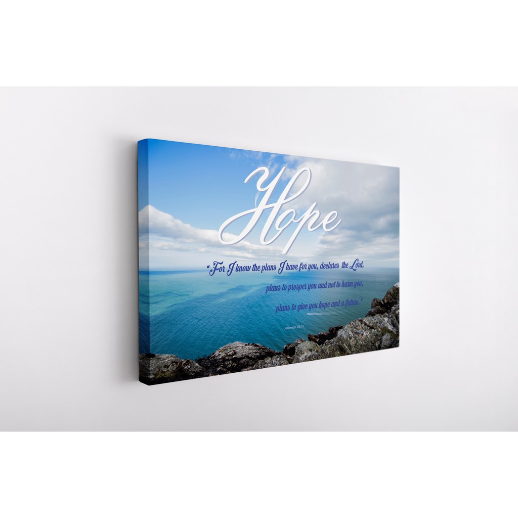 Canvas Wall Art Prints Bible Verses Canvas Print Poster( Jeremiah 29:11)