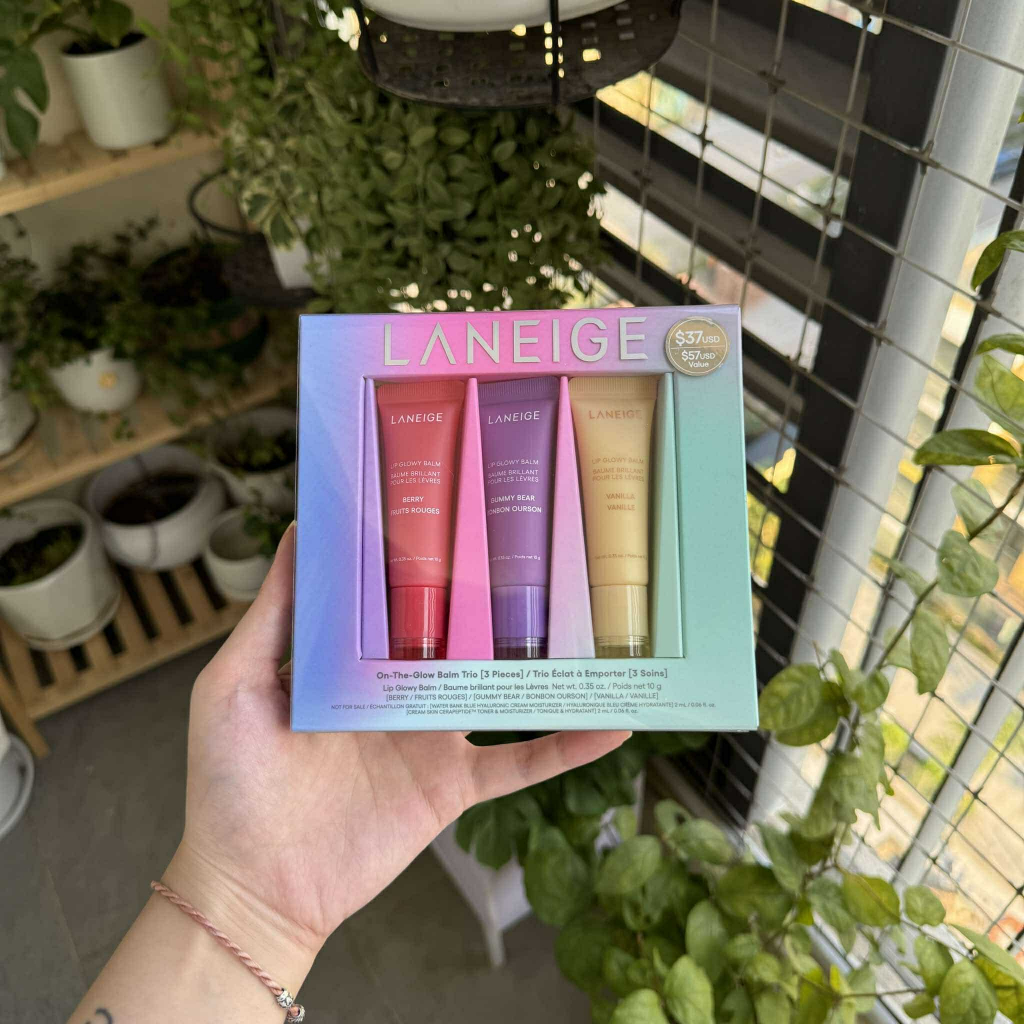 Set of 3 Laneige On-the-Glow Lip Balm Trio