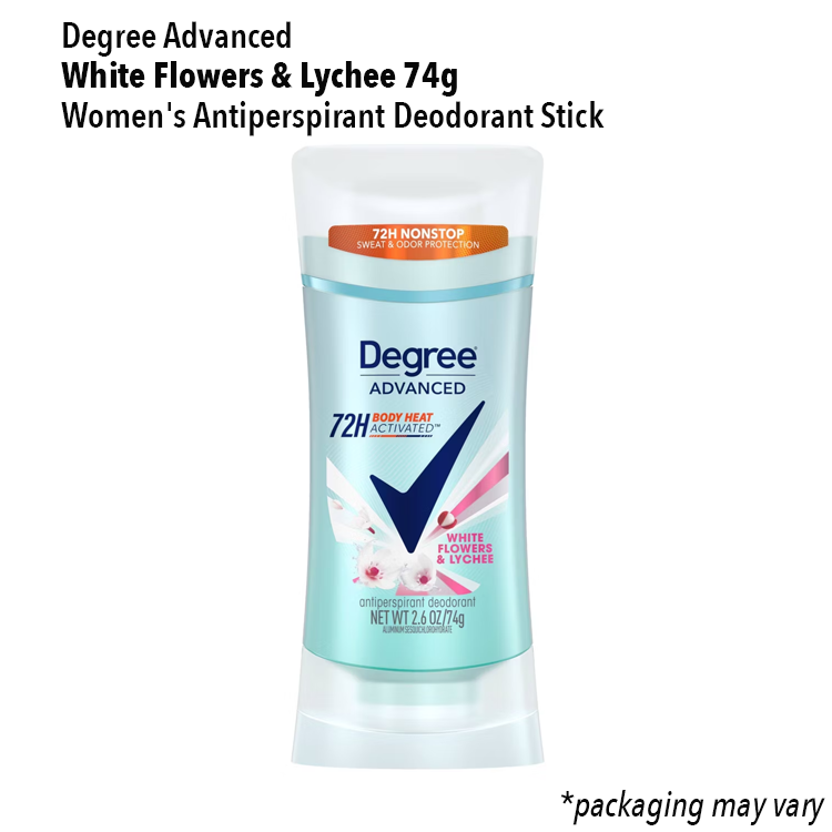 Degree Deodorant Antiperspirant for Men Women Sweat & Odor Protection UltraClear Sport Odor Protection