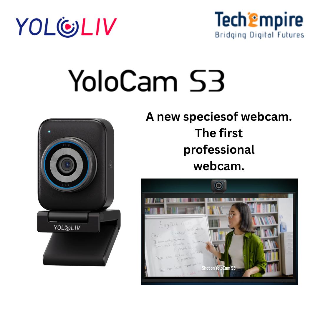 YOLOLIV YOLOCAM S3 AI POWERED 4K LIVE STREAMING WEBCAM 4K30FPS 1080P 60FPS