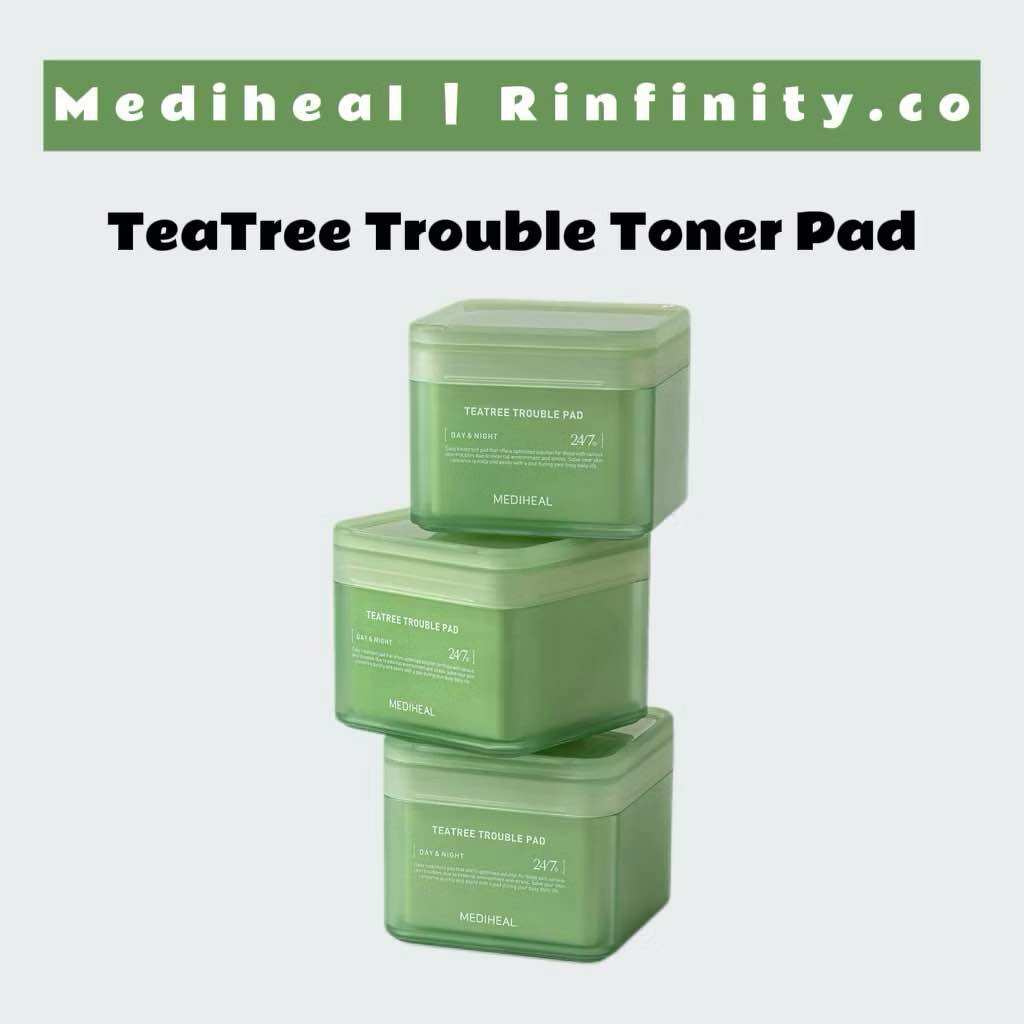 MEDIHEAL 24/7 Day & Night Toner Pads Teatree / Watermide / Madecassoside / Collagen