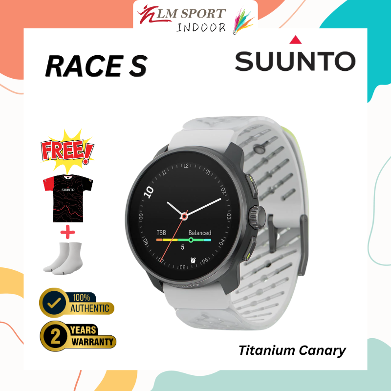 🔥Suunto Race S AMOLED Ultimate Performance Watch GPS Map Racing Multisport Smartwatch (READY STOCK ➕ 🔥 Free Gifts🔥)