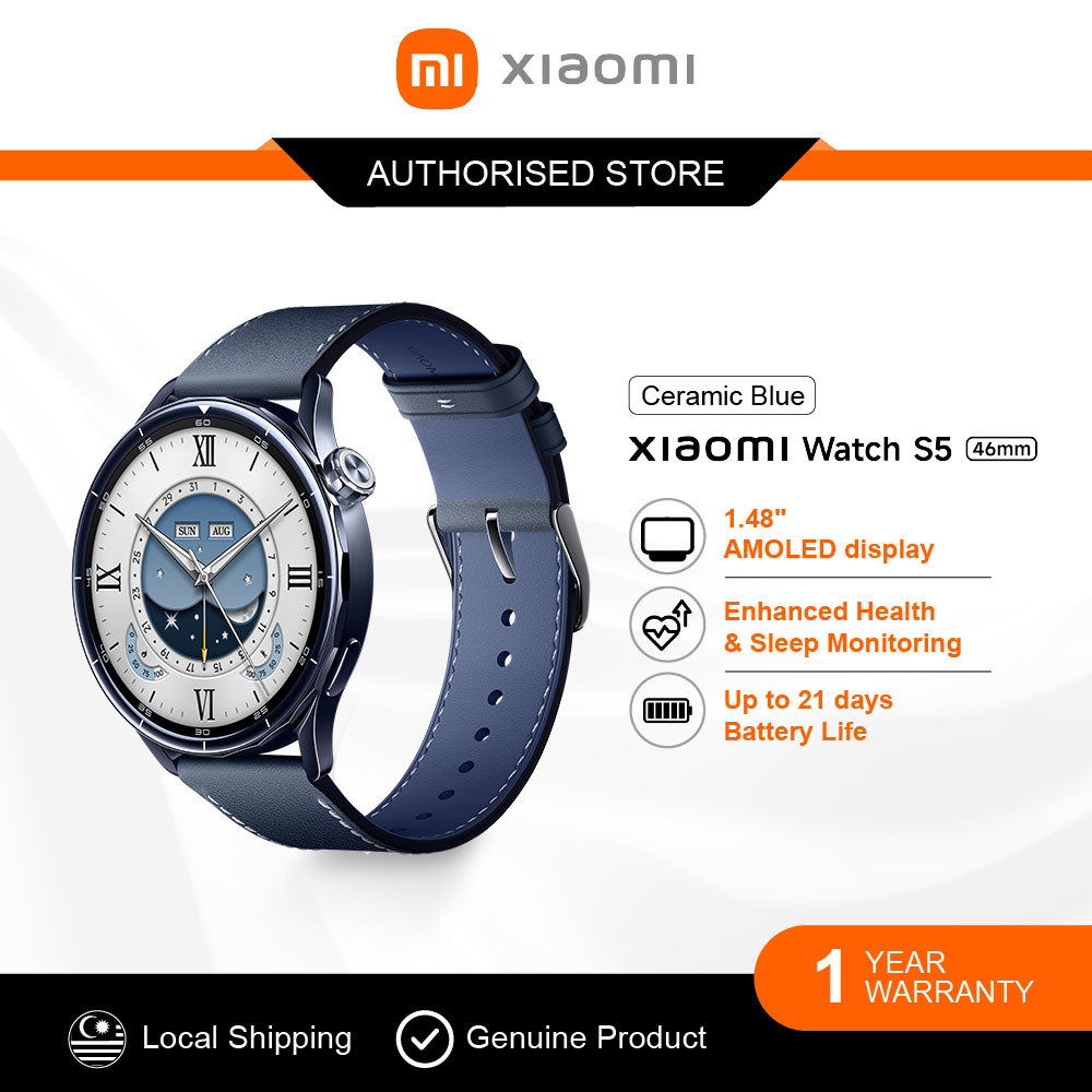 [New] Xiaomi Watch S5 46mm | 1.48” AMOLED Display | 21 Days Battery | Health Monitoring
