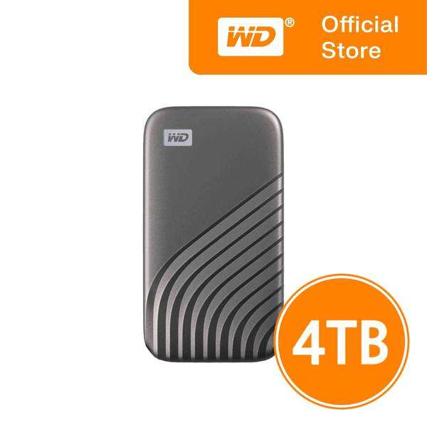 WD | Wd My Passport Ssd Gray 4Tb Usb3.2 Gen2 Nvme-Based Portable External Hard Drive