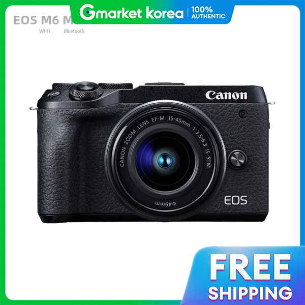 Canon | Store Co. Ltd. Canon Eos M6 Mark Ii + 15-45mm Kit (Genuine Product) / Color Black