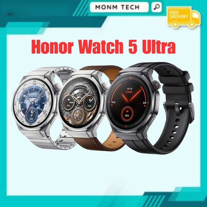 Honor Watch 5 Ultra 1.5 inches LTPO AMOLED 5 ATM/40m Bluetooth 5.2 GPS 480 mAh Battery Bluetooth SmartWatch