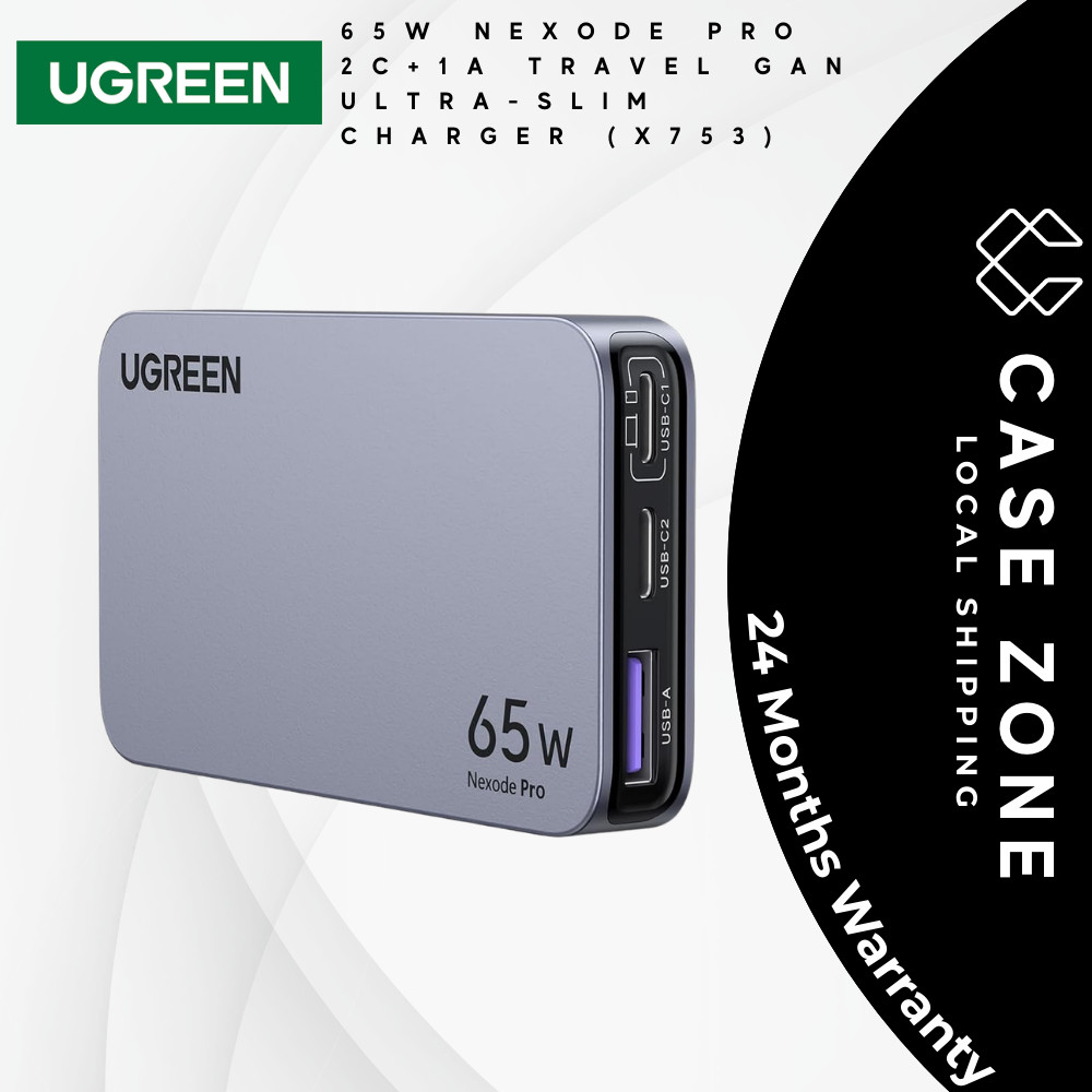 UGREEN 65W NEXODE PRO 2C+1A Travel GAN Ultra-Slim Charger (X753)
