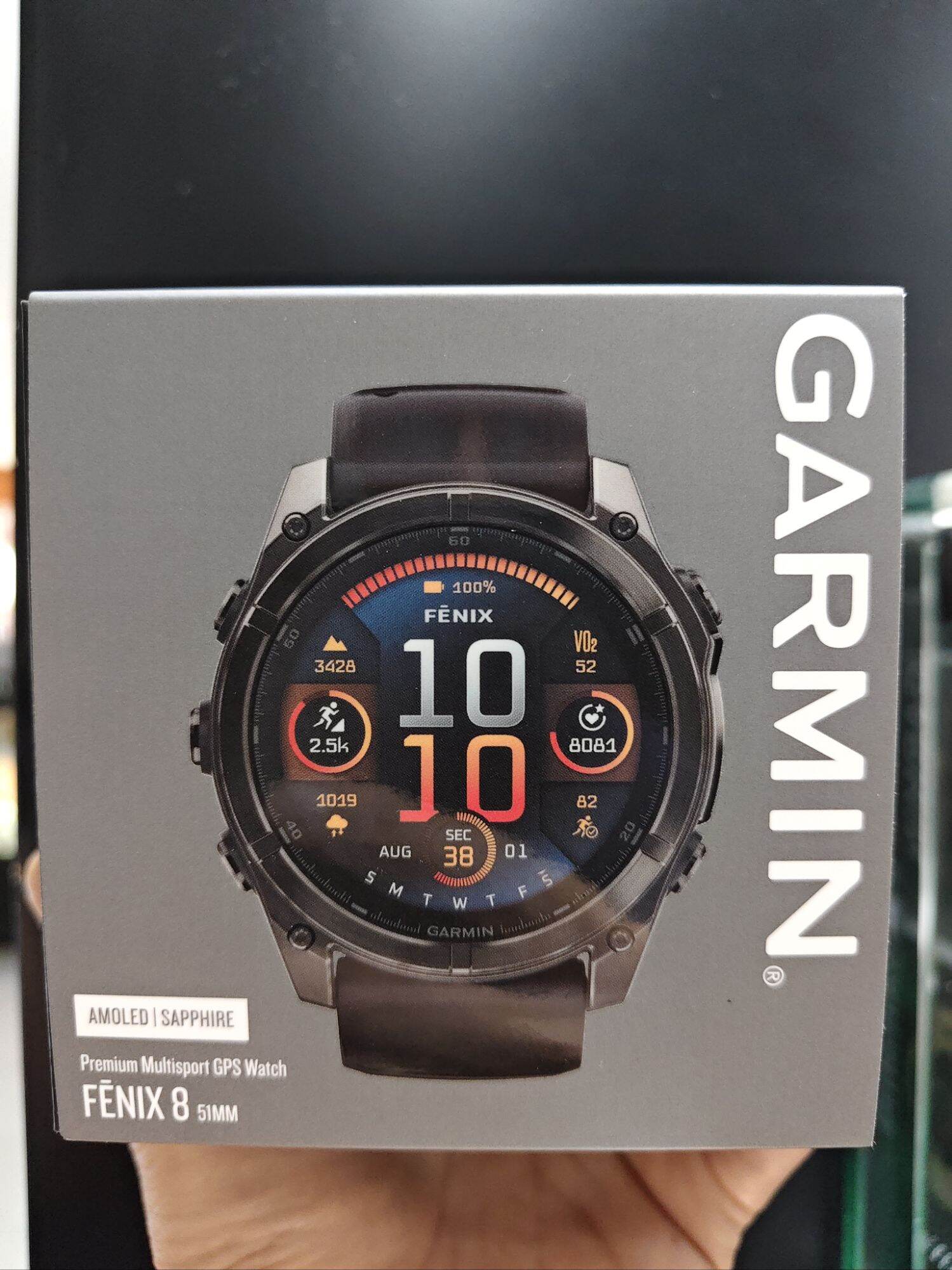 Garmin Fenix 8 (51mm) - Sapphire Glass with AMOLED & SOLAR SERIES Premium Multisport GPS smartwatch