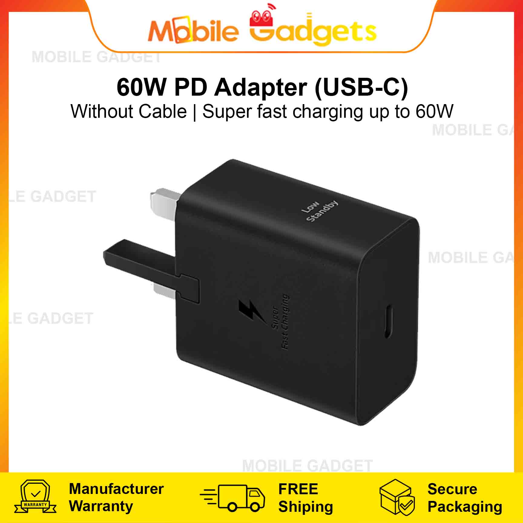 Samsung TRAVEL ADAPTER (25W/45W) TYPE C TO C/ USB-A TO C | PD Adapter 15W/25W/60W without cable