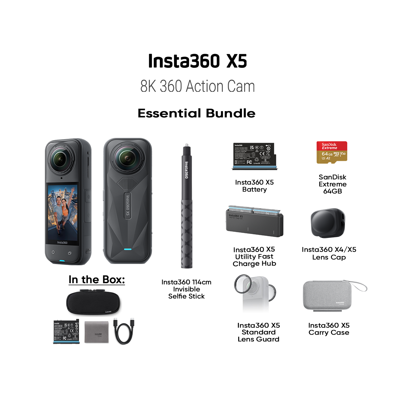 Insta360 X5 — 8K 360° Action Cam