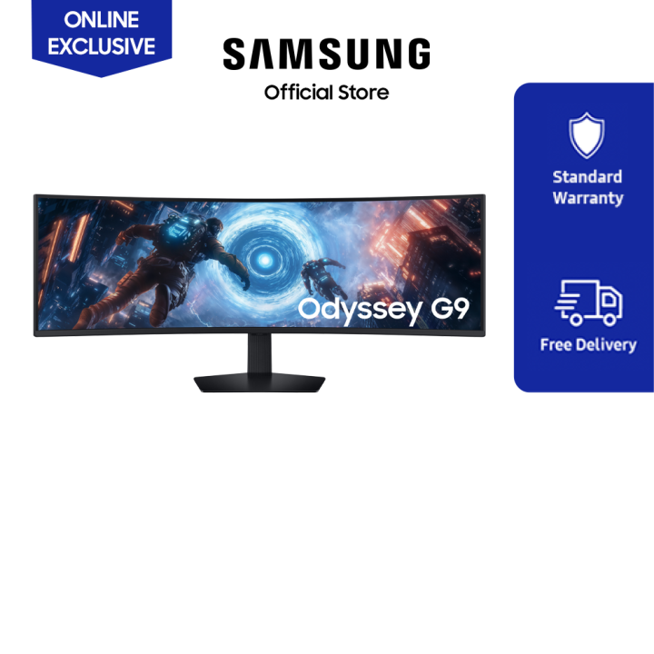 [Online Exclusive] Samsung 49" Odyssey G9 G91F DQHD 144Hz Gaming Monitor | LS49FG912EEXXS | Lazada Malaysia