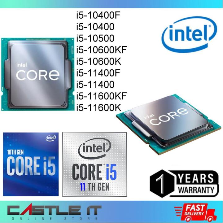 Intel Core i5 10400 10400F 10500 10600KF 11400 11400F 11600K 10th 11th LGA1200 Processor Tray Used | Lazada Malaysia