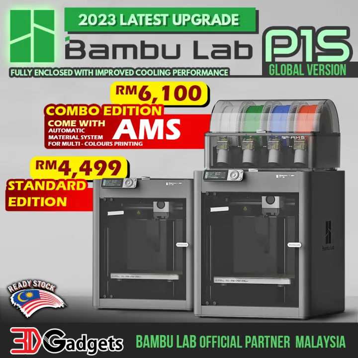 Bambu Lab P1 Series P1P / P1S / P1S Combo Customizable Printer Casing with High Speed Printing FDM 3D Printer | Lazada Malaysia