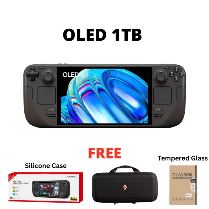 Steam Deck OLED Handheld Gaming Console 512GB 1TB 50 Whr battery Original 7.4 inch | Lazada Malaysia