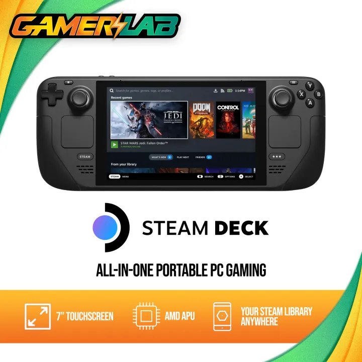 VALVE Steam Deck Handheld Gaming Console - (64GB / 256GB / 512GB) | Lazada Malaysia