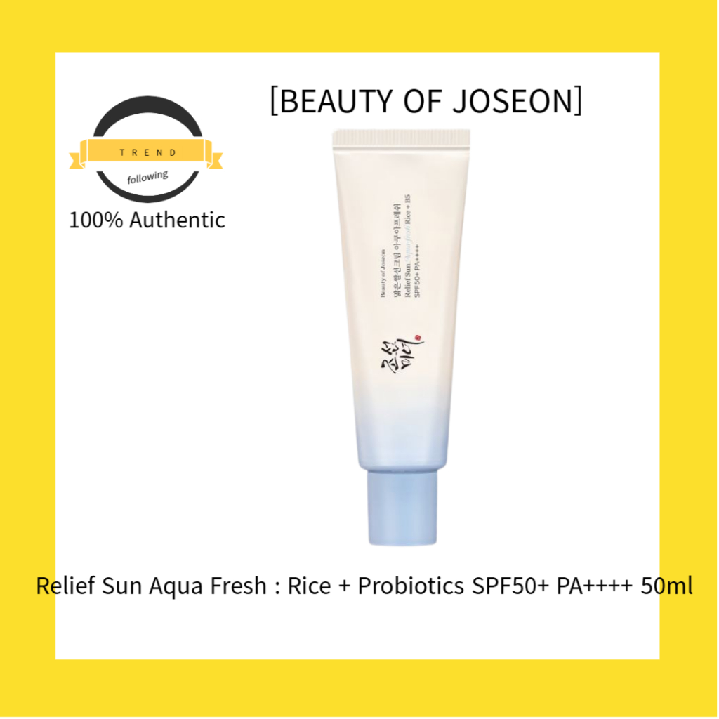 [BEAUTY OF JOSEON] Relief Sun Aqua Fresh : Rice + Probiotics SPF50+ PA++++ 50ml