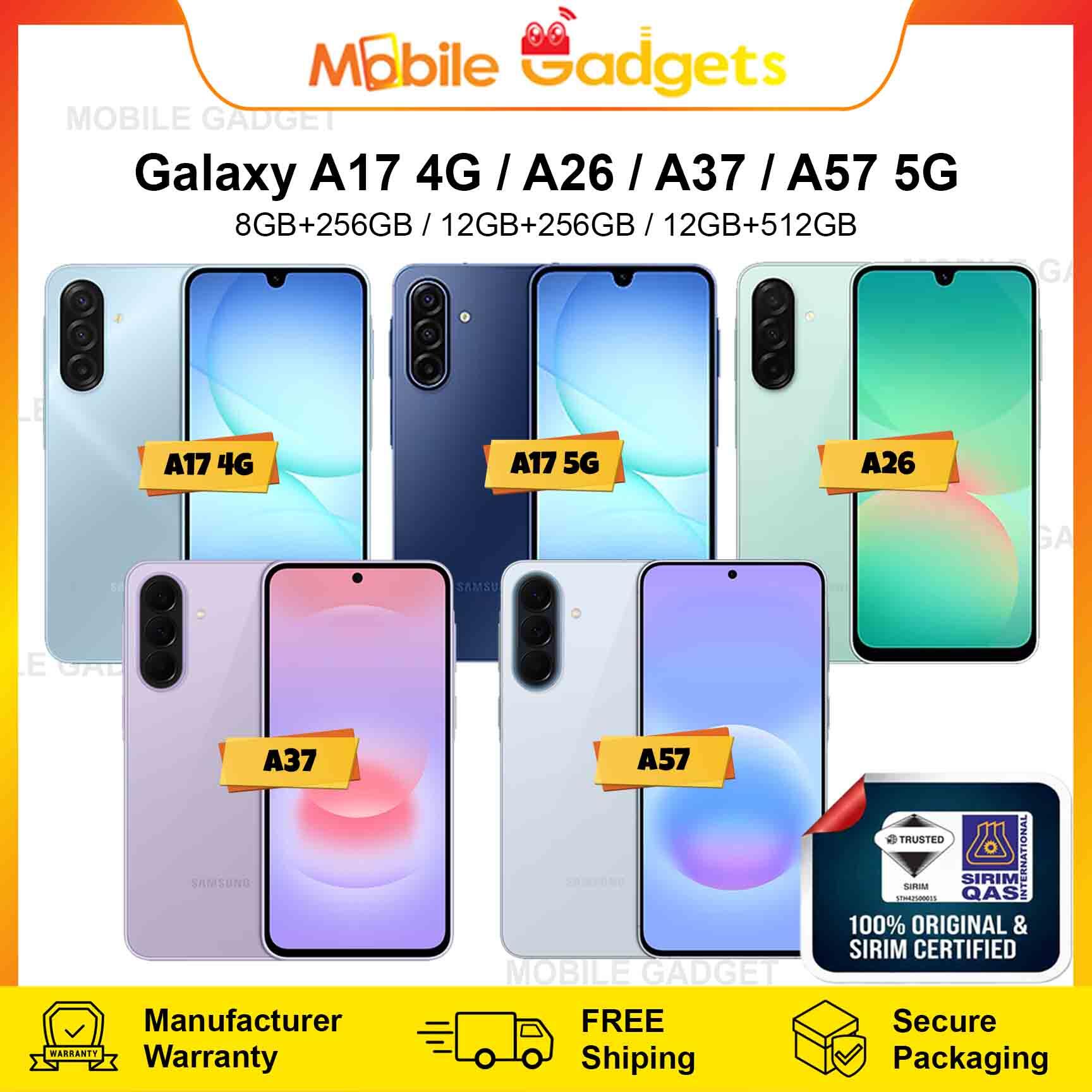 Samsung Galaxy A17 4G & 5G / A26 / A37 / A57 5G Original Malaysia New Set