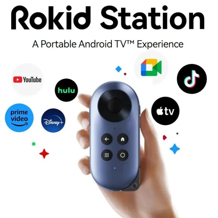 Rokid Station for rokid Max / Xreal Air android 12 International 4 centre button Ver (Google Playstore ready !!) Portable android TV BOX ( 1 year warranty) | Lazada Malaysia