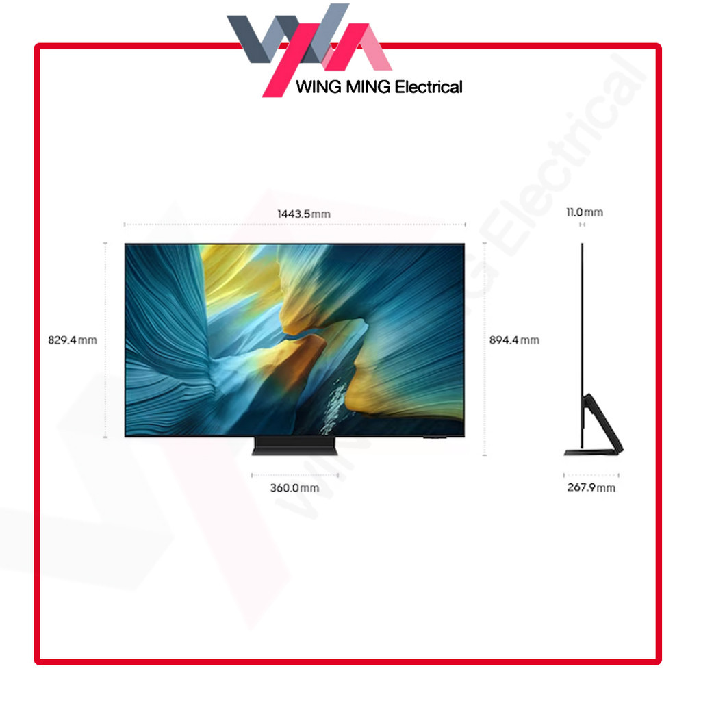 Samsung 65 Inch S95F OLED 4K Smart TV | Vision AI | NQ4 AI Gen2 | Dolby Atmos