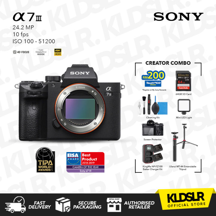 Sony A7 III / A7III / A73 Full-Frame Mirrorless Digital Camera (1 + 1 Year Sony Malaysia Warranty) | Lazada Malaysia
