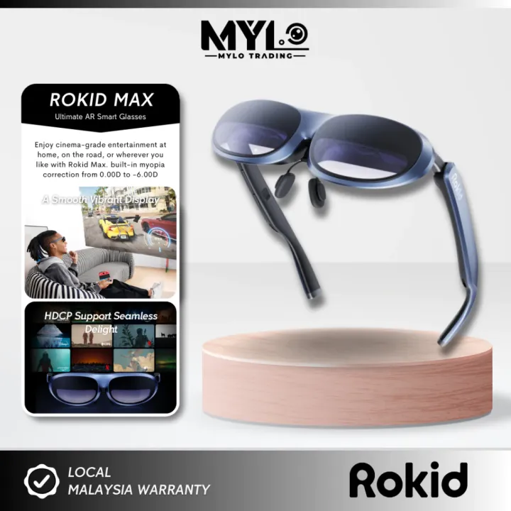 (READY STOCK) - Rokid Max & Max 2 AR Glasses 3D Smart VR Glasses Micro OLED Screen & Rokid Station A Portable Android TV | Lazada Malaysia