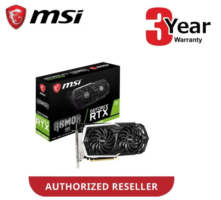 MSI NVIDIA RTX 2060 SUPER 8GB GDDR6 256BIT ARMOR OC RTX2060 8G VGA Graphic Card | Lazada Malaysia