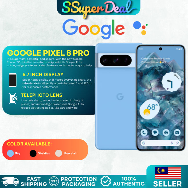 Google Pixel 8 Pro Android Smartphone with Super Actua Display (128GB / 256GB) | Lazada Malaysia