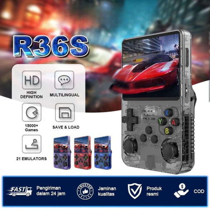 R36S Konsol Permainan Retro Pegang Tangan 15K Game Sistem Linux Skrin IPS 35 Inci Sokong Emulator | Lazada Malaysia