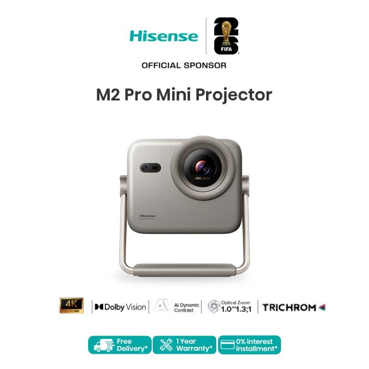 [NEW] Hisense M2 Pro Mini 4K Ultra HD / Dolby Vision / AI Dynamic Contrast Projector - M2 Pro | Lazada Malaysia