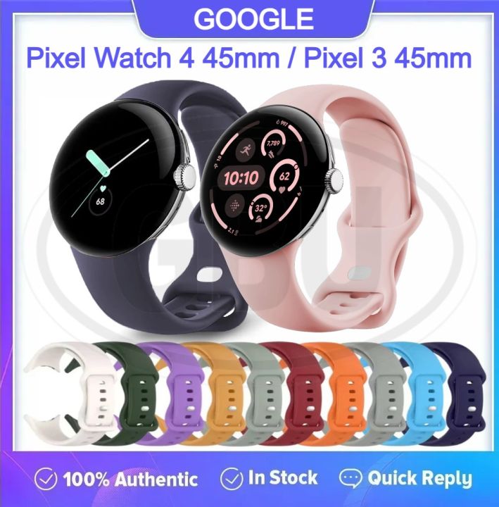 Google Pixel Watch 4 45mm / Pixel 3 45mm Smartwatch Tali Silikon Lembut / Watch Strap (High Quality) | Lazada Malaysia