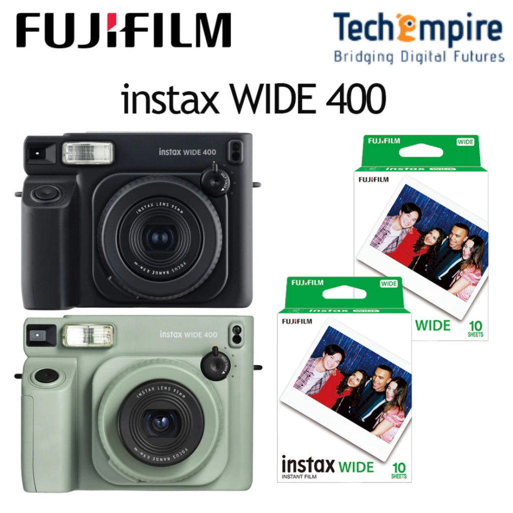 Fujifilm Instax Wide 400 Jet Black / Green Make Room For More