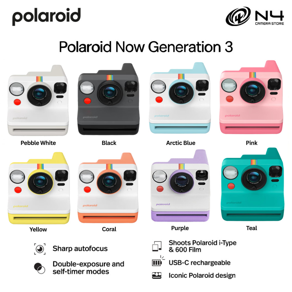 Polaroid Now Generation 3 i-Type Instant Camera