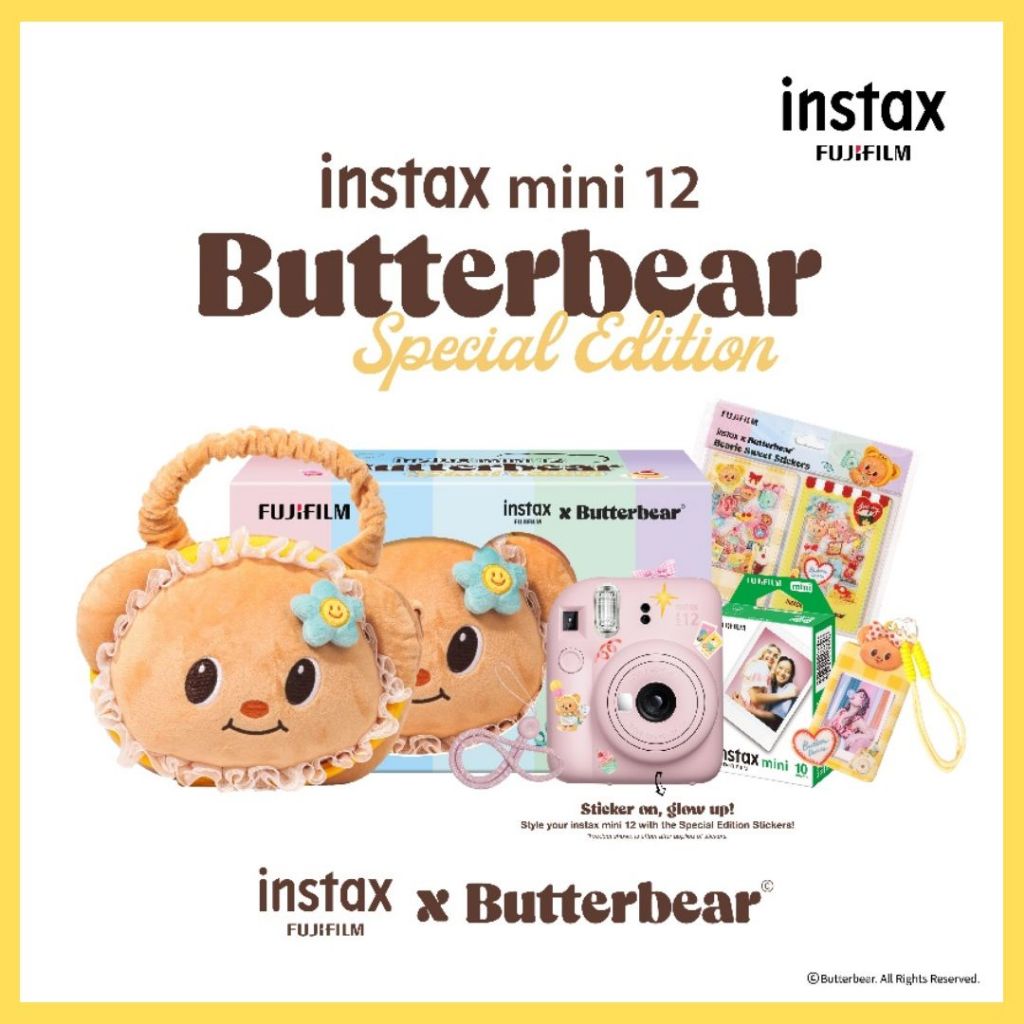 Fujifilm Instax Mini 12 Butterbear Special Edition Instant Camera