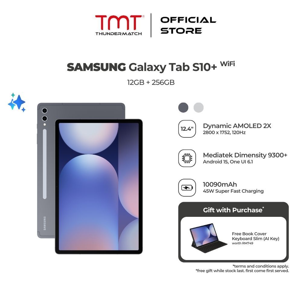 SAMSUNG Galaxy Tab S10+ WiFi Tablet (12GB RAM + 256GB ROM)