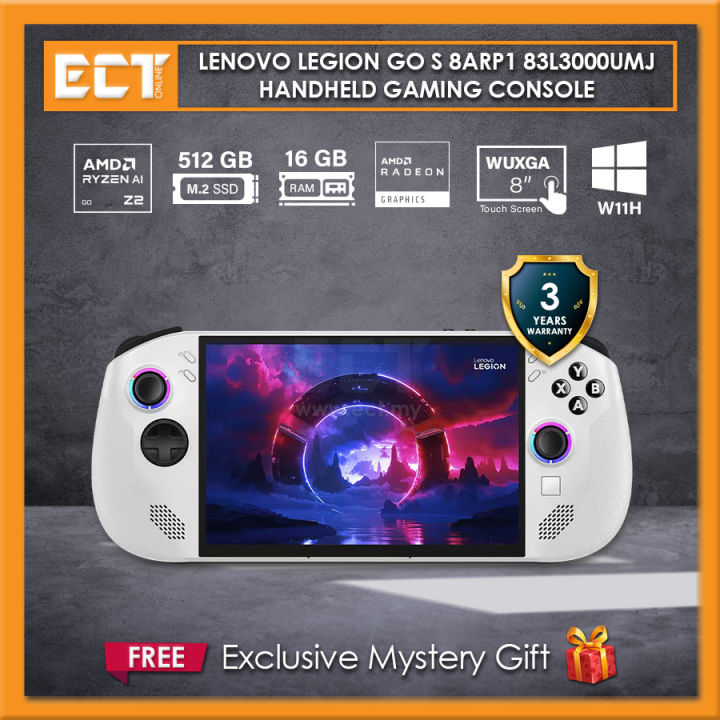 Lenovo Legion Go S 8ARP1 83L3000UMJ Handheld Gaming Console (RYZEN Z2 GO 4.3GHz,512GB SSD,16GB D5,ATI,8" WUXGA,W11) | Lazada Malaysia