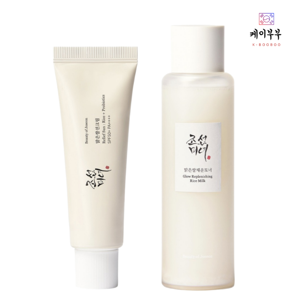 Beauty of Joseon Glow Replenishing Rice Milk 150ml + Beauty of Joseon Relief Sun: Rice + Probiotics (SPF50+ PA++++) 50mL