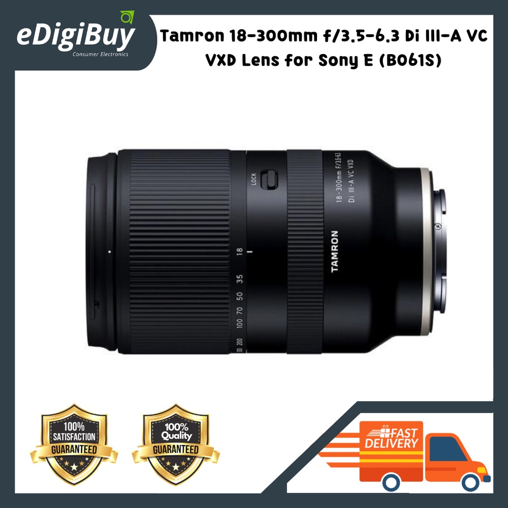 Tamron 18-300mm f/3.5-6.3 Di III-A VC VXD Lens for Sony E (B061S)
