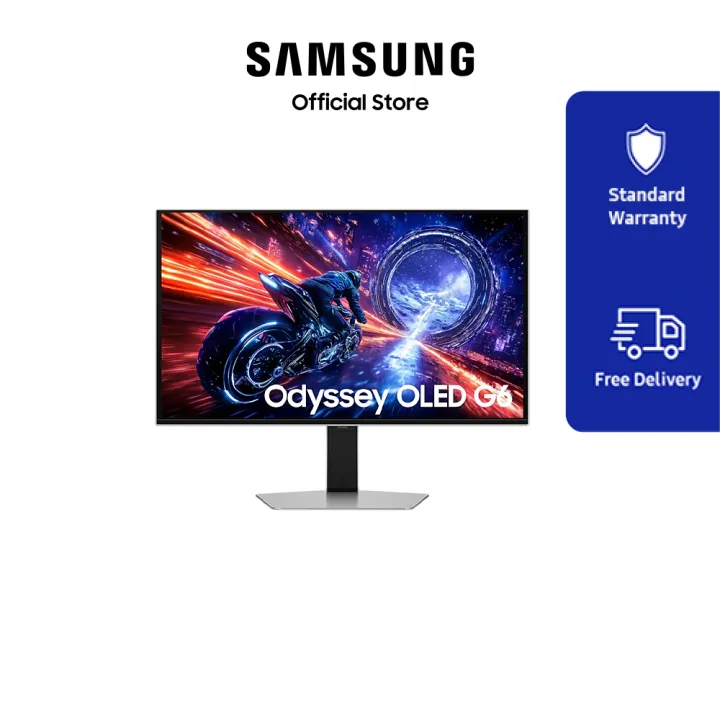Samsung 27" Odyssey OLED G6 G60SF QHD 500Hz Gaming Monitor | Lazada Malaysia