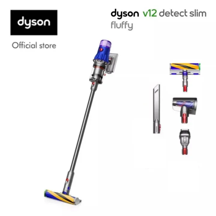 Dyson V12 Detect Slim Fluffy Cordless Vacuum Cleaner | HEPA filtration | Reveals 2x insivible dust |Vakum Lantai | Lazada Malaysia