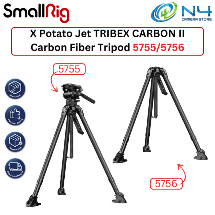 SmallRig x Potato Jet TRIBEX CARBON II Carbon Fiber Tripod With Dynamic Balance Hydraulic Fluid Head | Lazada Malaysia