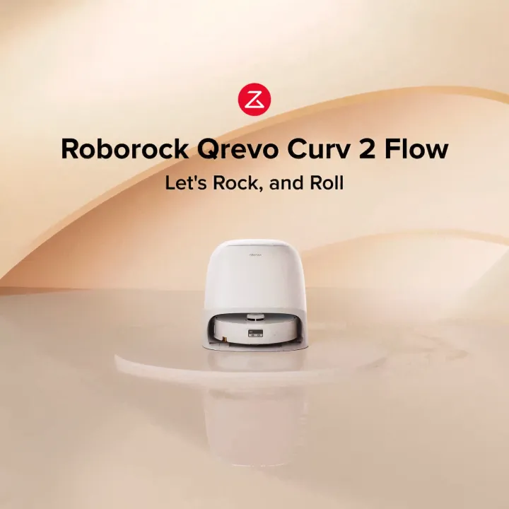 Roborock Qrevo Curv 2 Flow | Robot Vacuum | 2.5x Mopping Pressure | 20000Pa | Anti-Tangle System | Lazada Malaysia